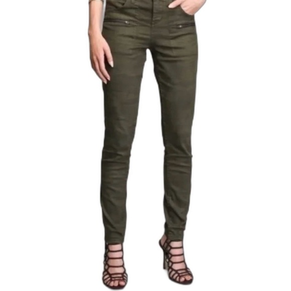 SANCTUARY Army Green Pants w/ Zipper Detail - Size 31 - Picture 2 of 11